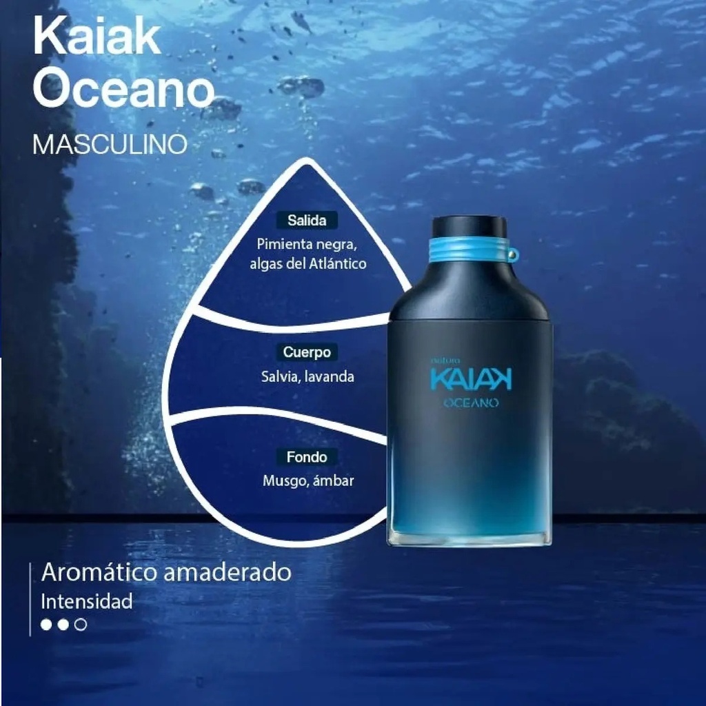 Eau De Toilette Kaiak Océano Edt 100ml Para Hombre