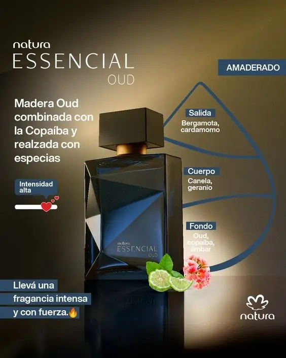 Natura Essencial Oud Edp 100 Ml Para  Hombre