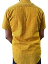 Camisa Masculina Manga Corta M Batik Amarillo