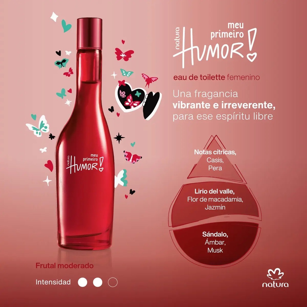 Eau De Toilette Meu Primeiro Humor Natura Para Mujer 75 Ml