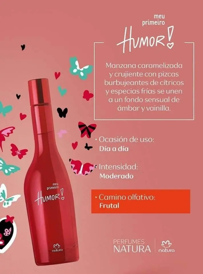 Eau De Toilette Meu Primeiro Humor Natura Para Mujer 75 Ml