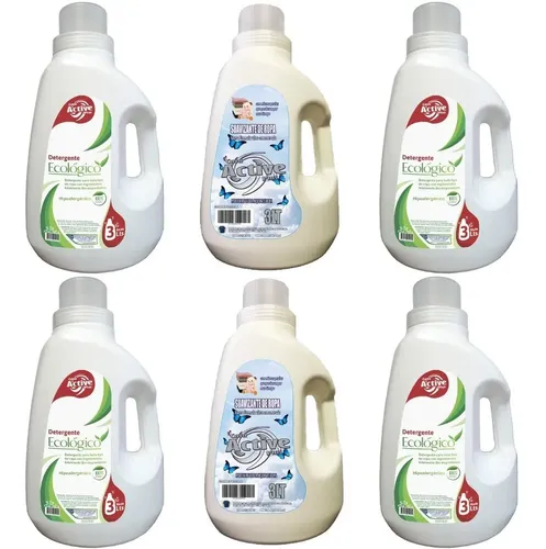 Detergente Hipoalergénico (4) + Suavizante Active (2) - 6 Un