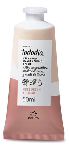 Tododia Hidratante Manos Y Cuello De Natura Nuez Pecan Y Cacao