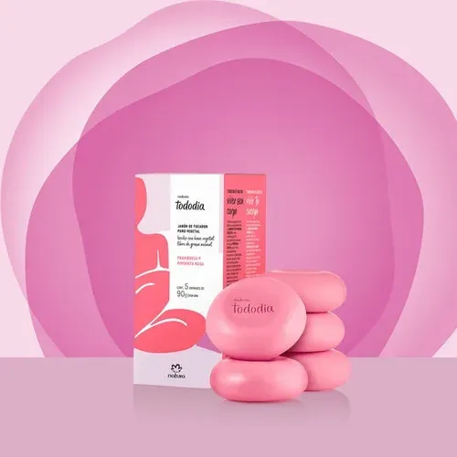 Jabón De Tocador Frambuesa Y Pimienta Rosa 90g