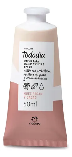 [7908132247412] Crema Para Manos Y Cuello Nuez Pecan Y Cacao  Natura 50ml Nuez Pecan Y Cacao