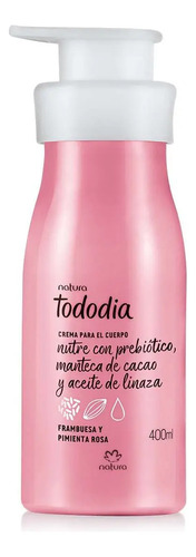 [7908132274913] Crema Nutritiva Natura Tododia 400 Ml Frambuesa Y Pimienta Rosa